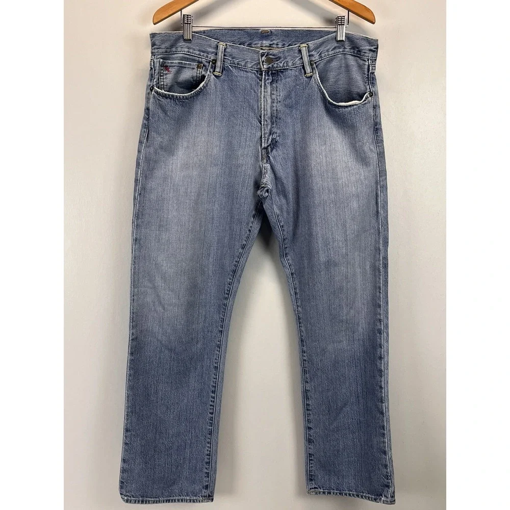Polo Ralph Lauren 867 Classic Fit Jeans Men's 36X32 Denim Blue GUC Straight Leg